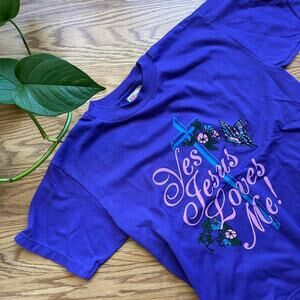 Vintage 90s Jesus Loves Me T-Shirt